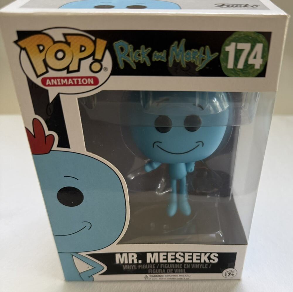 NIB Funko Pop! Vinyl Animation-Rick and Morty: MR. MEESEEKS #174
